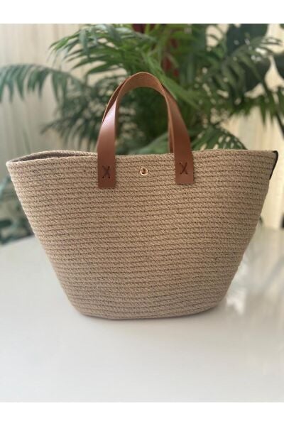 Nev Design Hasır Çanta, El Çantası, Günlük Çanta, El Yapımı