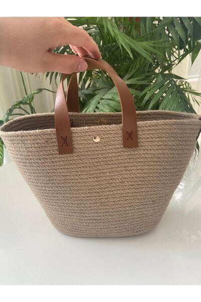 Nev Design Hasır Çanta, El Çantası, Günlük Çanta, El Yapımı