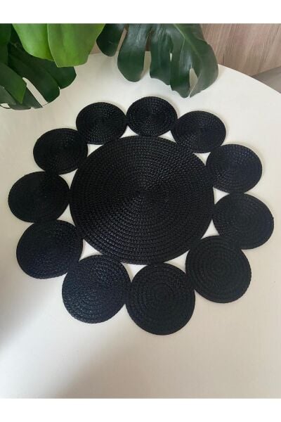 Nev Design Papatya Runner, 50x50, Siyah
