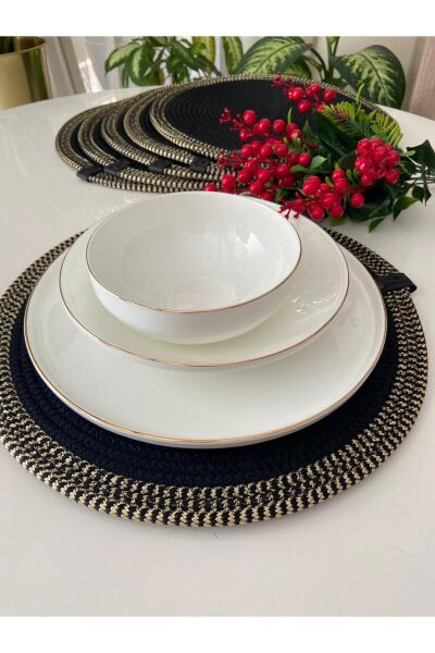 Nev Design 6'lı Supla Takımı, Amerikan Servis, Siyah Gold