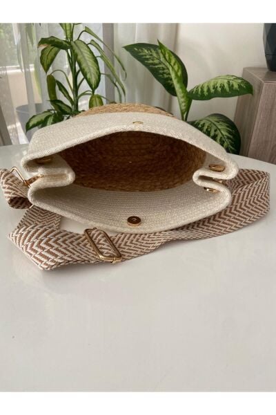 Nev Design Hasır Detaylı Günlük Omuz Çantası