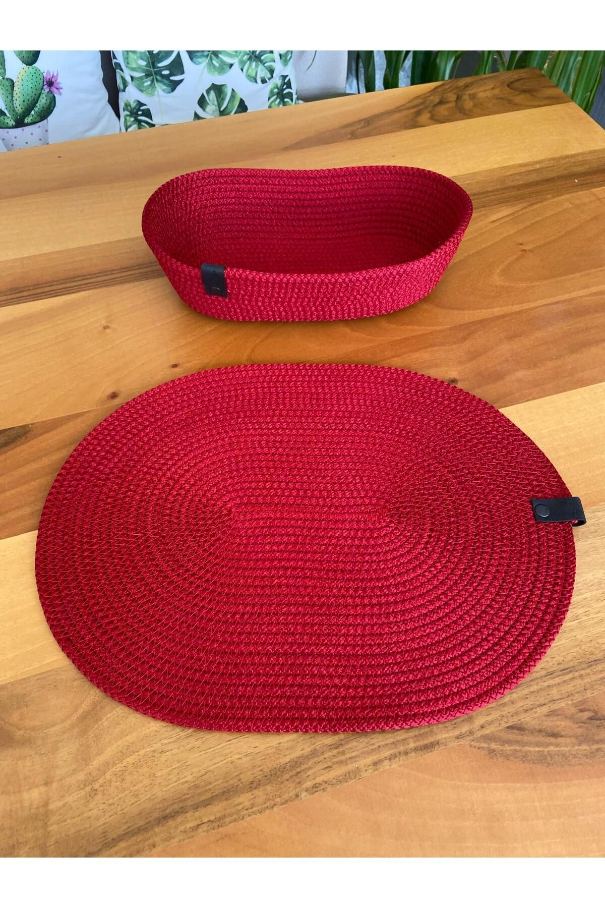 Nev Design 6'lı Oval Supla (Amerikan Servis) ve Ekmek Sepeti Takımı