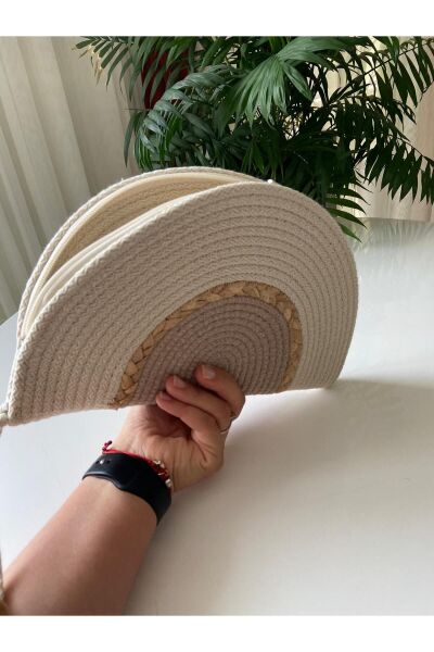 Nev Design Hasır Detaylı D Clutch Çanta, Portföy Çantası, El Çantası