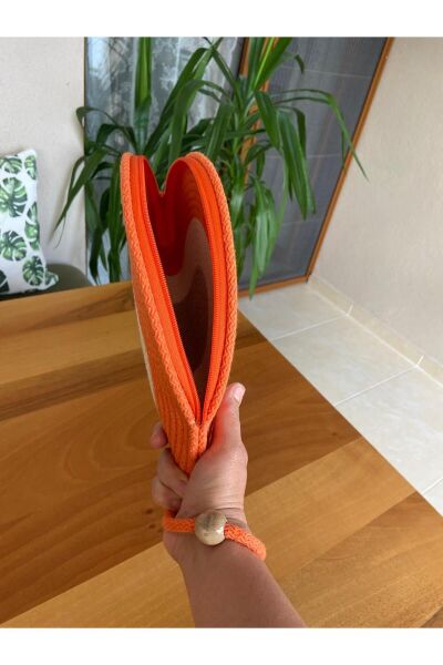 Nev Design D Clutch Çanta, Portföy Çantası, El Çantası, Turuncu
