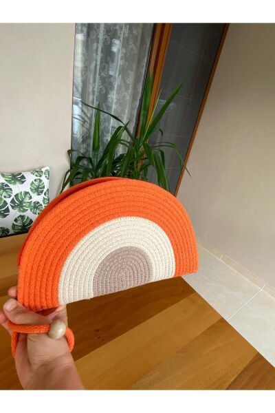 Nev Design D Clutch Çanta, Portföy Çantası, El Çantası, Turuncu