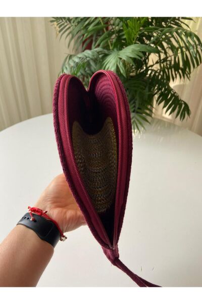 Nev Design D Clutch Çanta, El Çantası, Portföy Çantası, Degradeli, Bordo