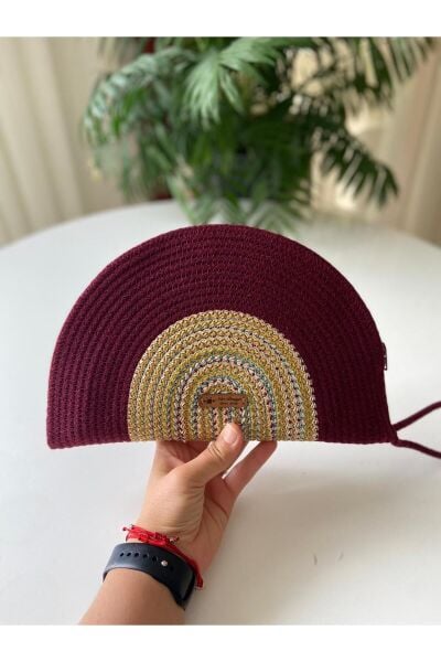 Nev Design D Clutch Çanta, El Çantası, Portföy Çantası, Degradeli, Bordo