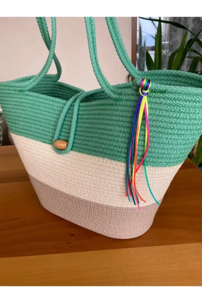 Nev Design Yeşil Plaj Çantası