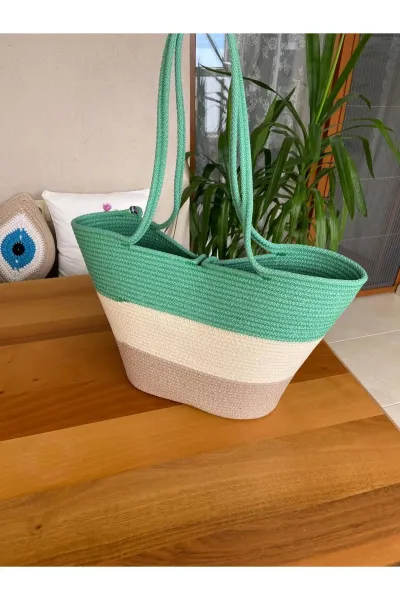 Nev Design Yeşil Plaj Çantası