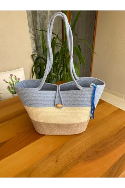 Nev Design Bebe Mavi Plaj Çantası