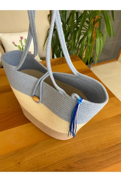 Nev Design Bebe Mavi Plaj Çantası