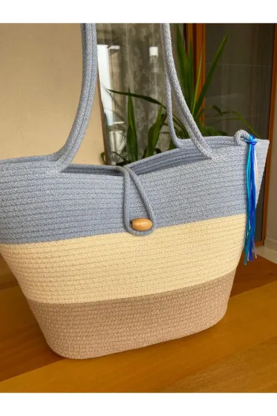 Nev Design Bebe Mavi Plaj Çantası