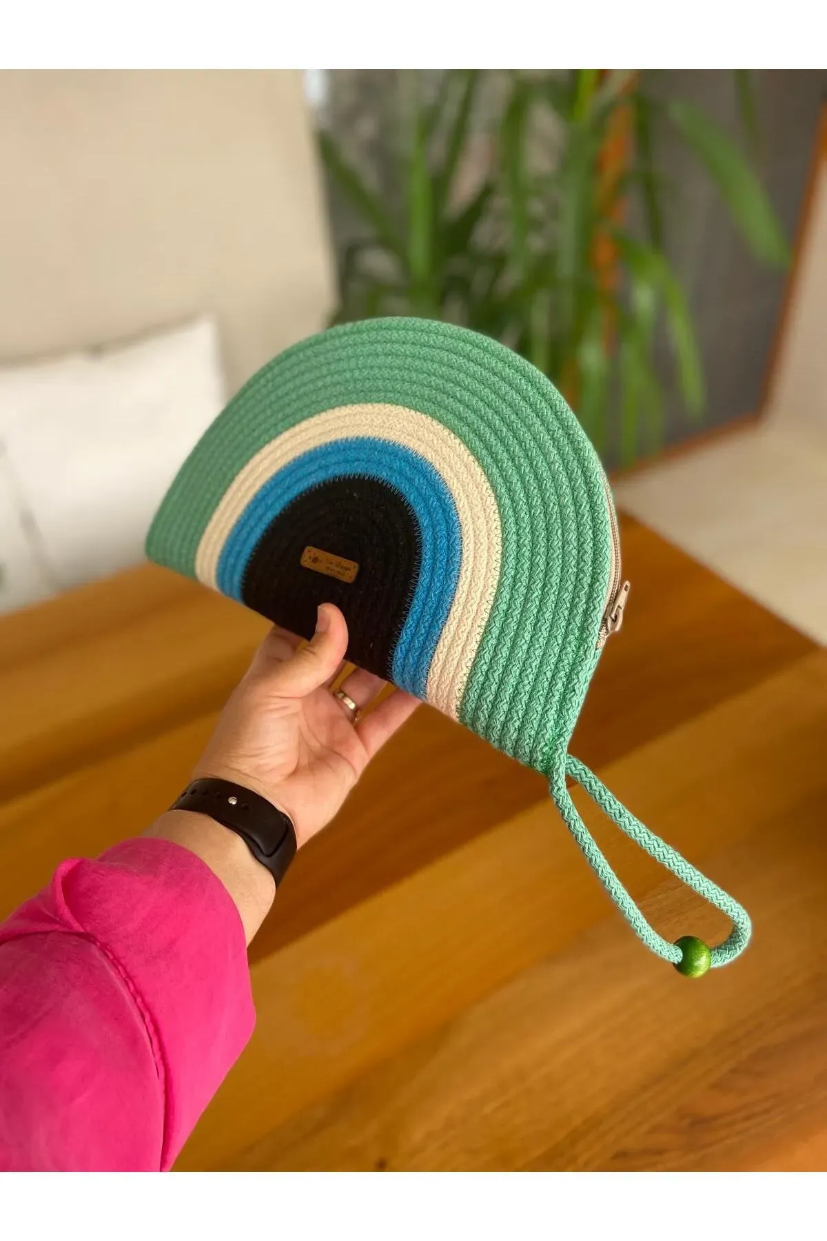 Nev Design Nazar D Clutch Çanta, El Çantası, Portföy Çanta, Yeşil