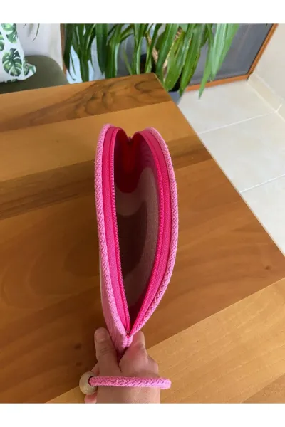 Nev Design D Clutch Çanta, Portföy Çantası, El Çantası, Pembe