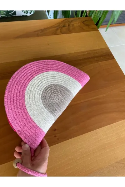 Nev Design D Clutch Çanta, Portföy Çantası, El Çantası, Pembe