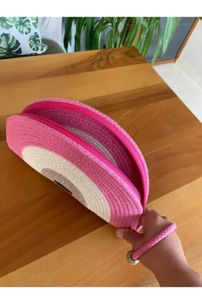Nev Design D Clutch Çanta, Portföy Çantası, El Çantası, Pembe