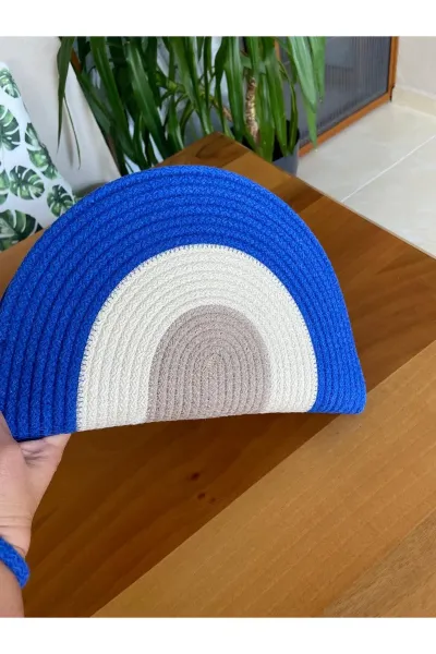 Nev Design D Clutch Çanta, Portföy Çantası, El Çantası, Saks Mavisi