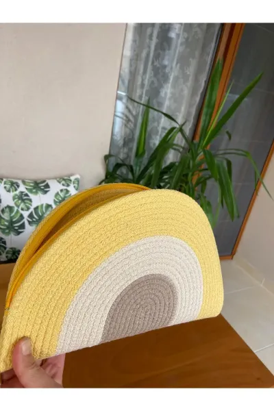 Nev Design D Clutch Çanta, Portföy Çantası, El Çantası, Sarı
