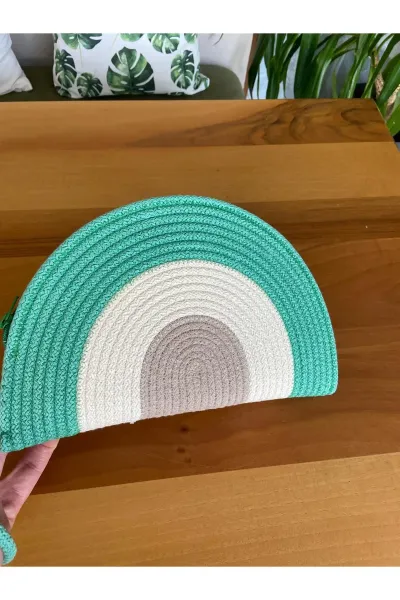 Nev Design D Clutch Çanta, Portföy Çantası, El Çantası, Yeşil