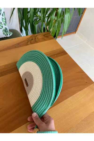 Nev Design D Clutch Çanta, Portföy Çantası, El Çantası, Yeşil