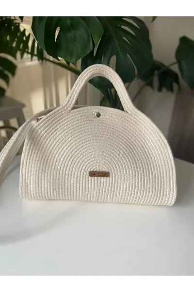 Nev Design  Günlük El, Omuz Çantası, Spor Çanta Krem