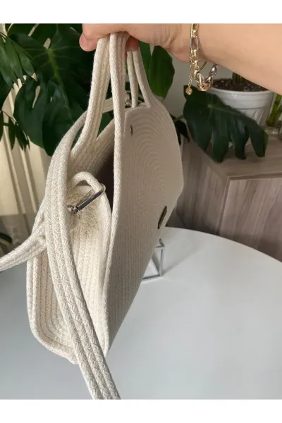 Nev Design  Günlük El, Omuz Çantası, Spor Çanta Krem