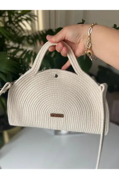 Nev Design  Günlük El, Omuz Çantası, Spor Çanta Krem
