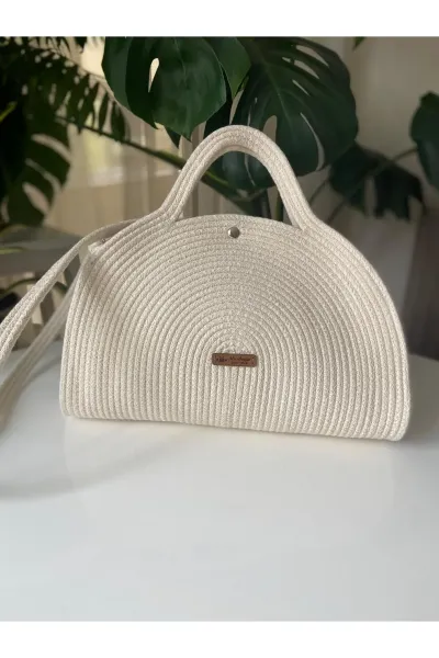 Nev Design  Günlük El, Omuz Çantası, Spor Çanta Krem