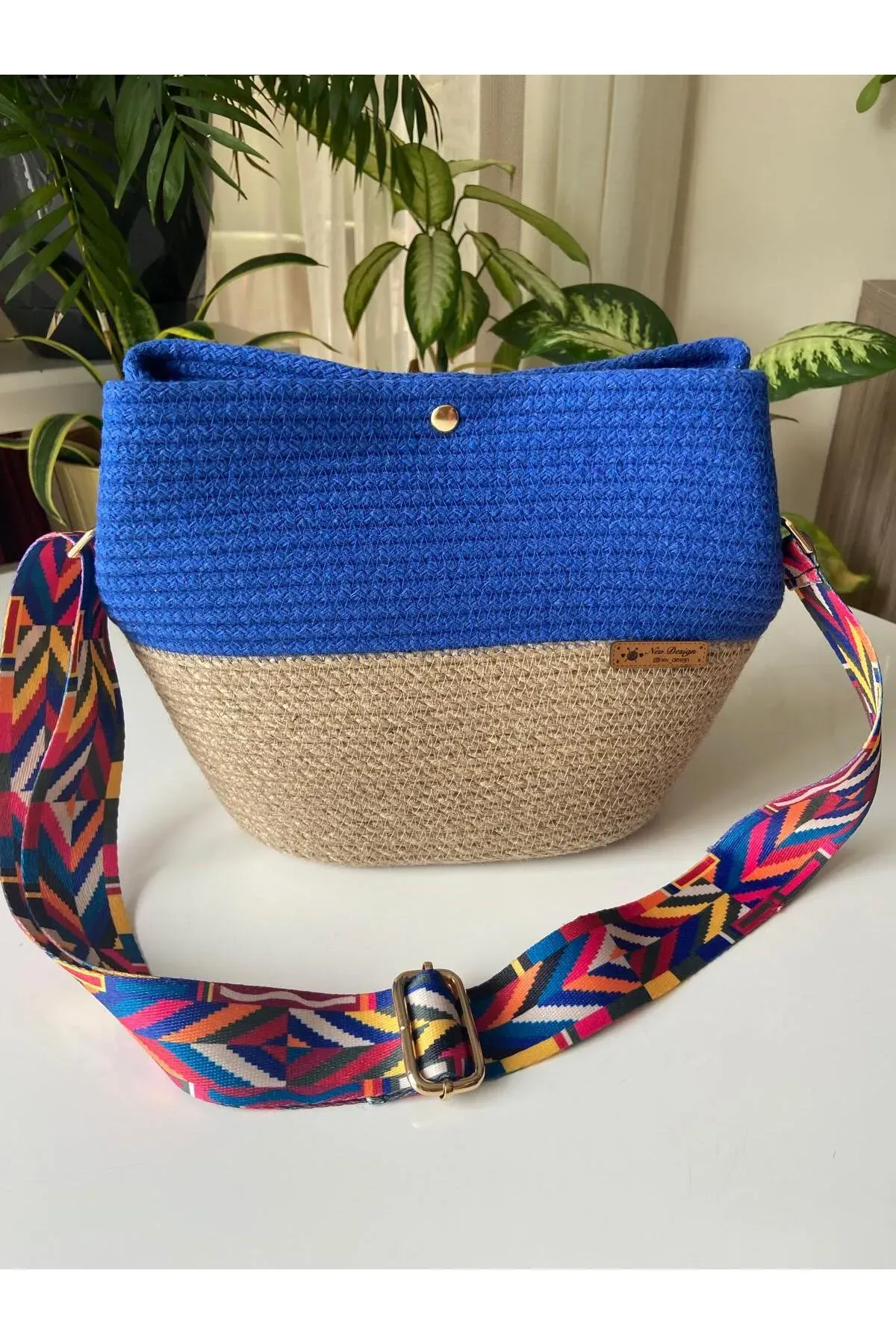 Nev Design Omuz Çantası, Günlük Çanta Saks Mavisi
