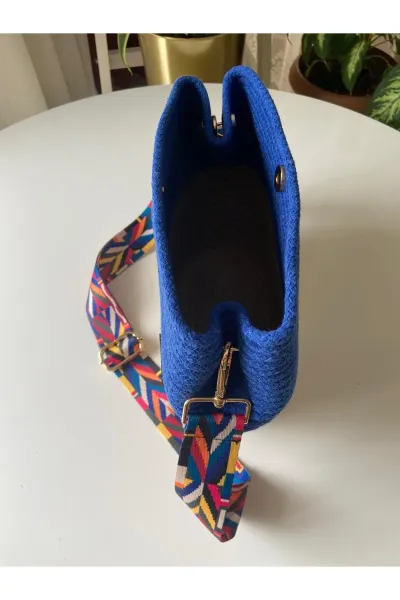 Nev Design Omuz Çantası, Günlük Çanta Saks Mavisi