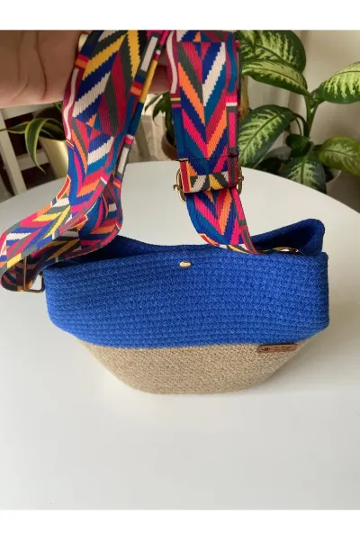 Nev Design Omuz Çantası, Günlük Çanta Saks Mavisi
