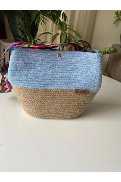 Nev Design Omuz Çantası, Günlük Çanta Bebe Mavisi
