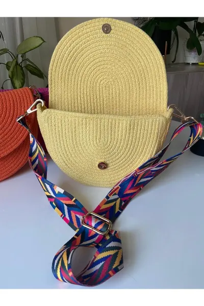 Nev Design Yarım Ay Çanta, Omuz Çantası Sarı