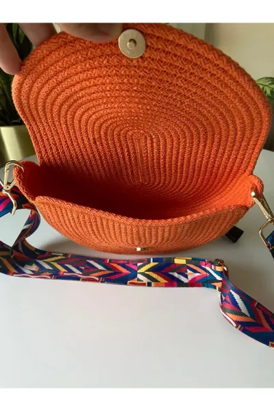Nev Design Yarım Ay Çanta, Omuz Çantası Turuncu