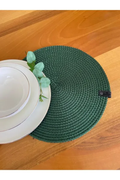 Nev Design 6'lı Supla ve Ekmek Sepeti Takımı, Amerikan Servis Yeşil