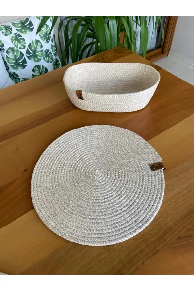 Nev Design 4'lü Supla ve Ekmek Sepeti Takımı, Amerikan Servis Krem