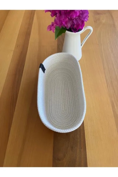 Nev Design 6 Adet Supla (Amerikan Servis), Runner ve Ekmek Sepeti Takımı, Ekru