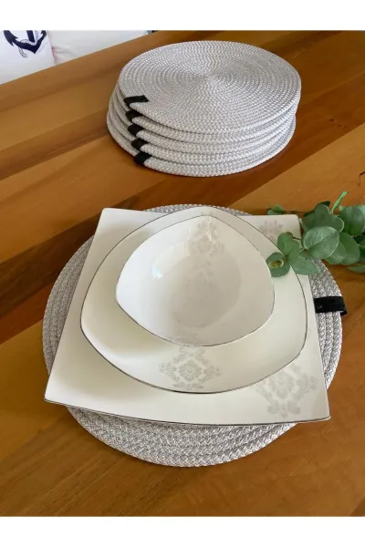 Nev Design 6'lı Supla Takımı, Amerikan Servis, Leke Tutmaz, Gümüş Gri