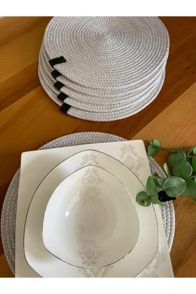 Nev Design 6'lı Supla Takımı, Amerikan Servis, Leke Tutmaz, Gümüş Gri