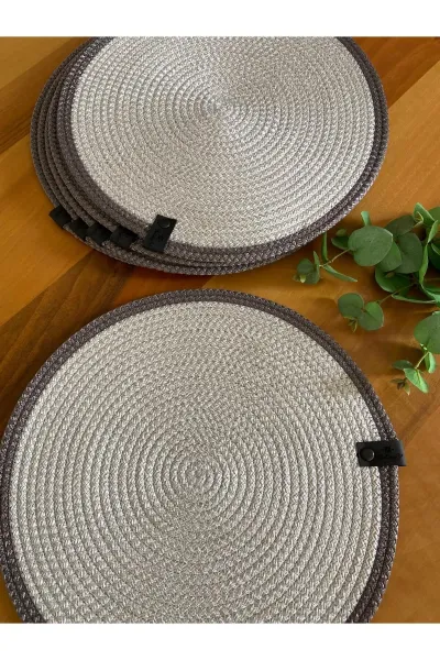 Nev Design 6'lı Supla Takımı, Amerikan Servis, Leke Tutmaz, Gümüş Gri - Antrasit