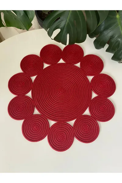 Nev Design Papatya Runner, 50x50, Kırmızı
