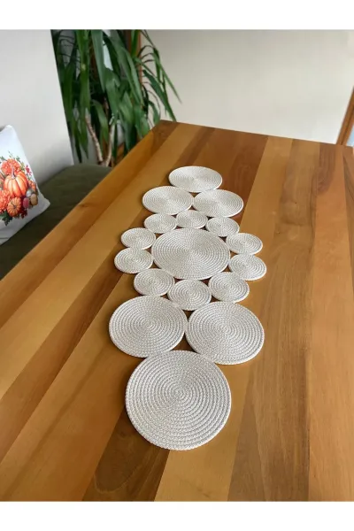 Nev Design Runner, Masa Örtüsü 100x40 Krem