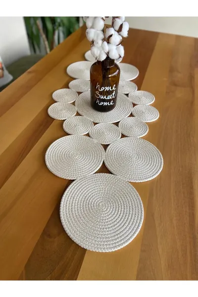 Nev Design Runner, Masa Örtüsü 100x40 Krem
