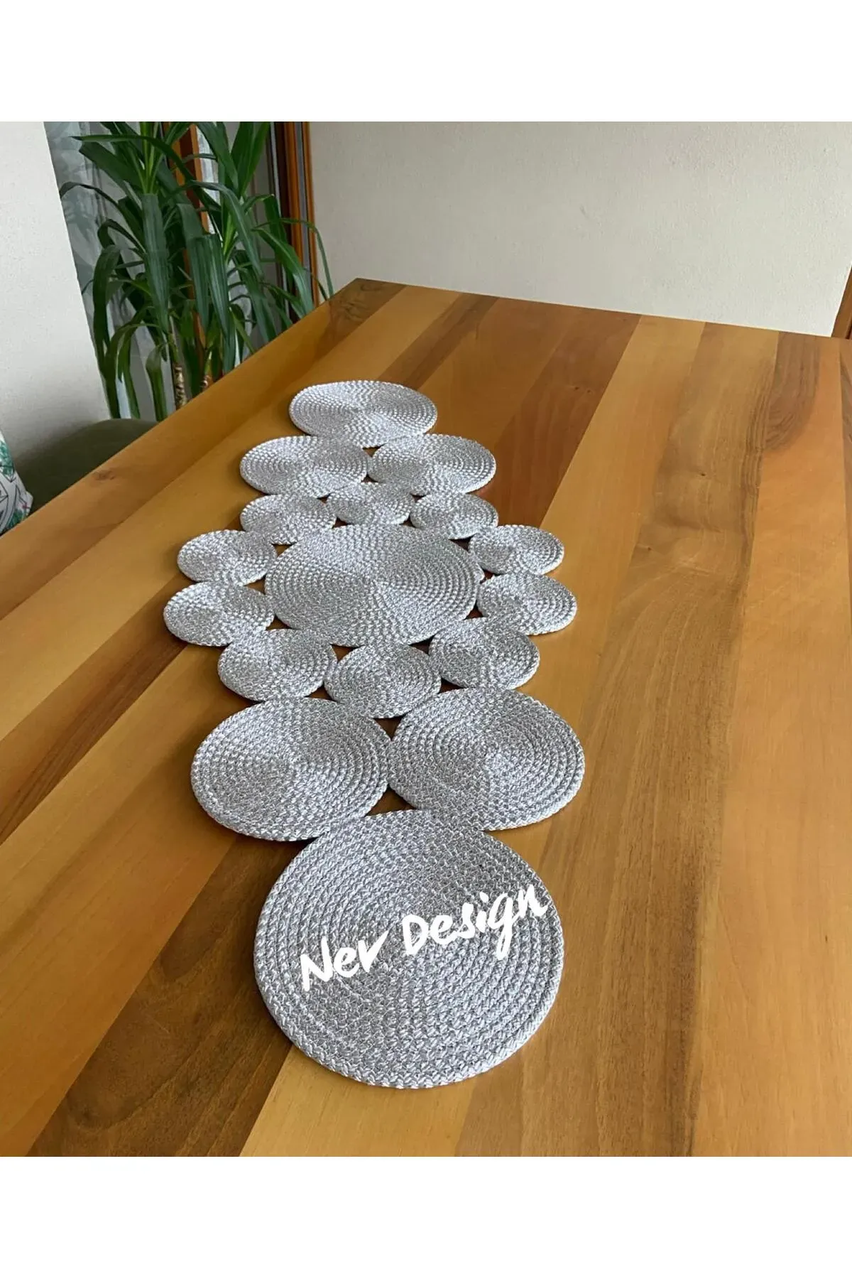 Nev Design Runner, Masa Örtüsü 100x40 Gri