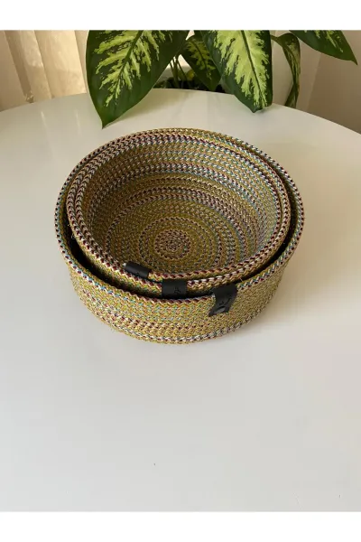 Nev Design Çok Amaçlı 3'lü Sepet, Düzenleyici, Polyester, Degrade