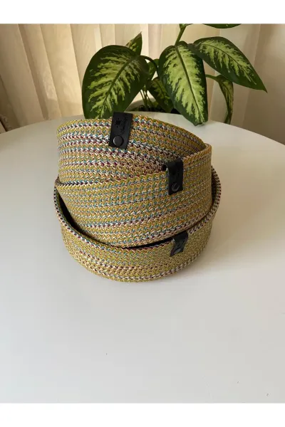 Nev Design Çok Amaçlı 3'lü Sepet, Düzenleyici, Polyester, Degrade