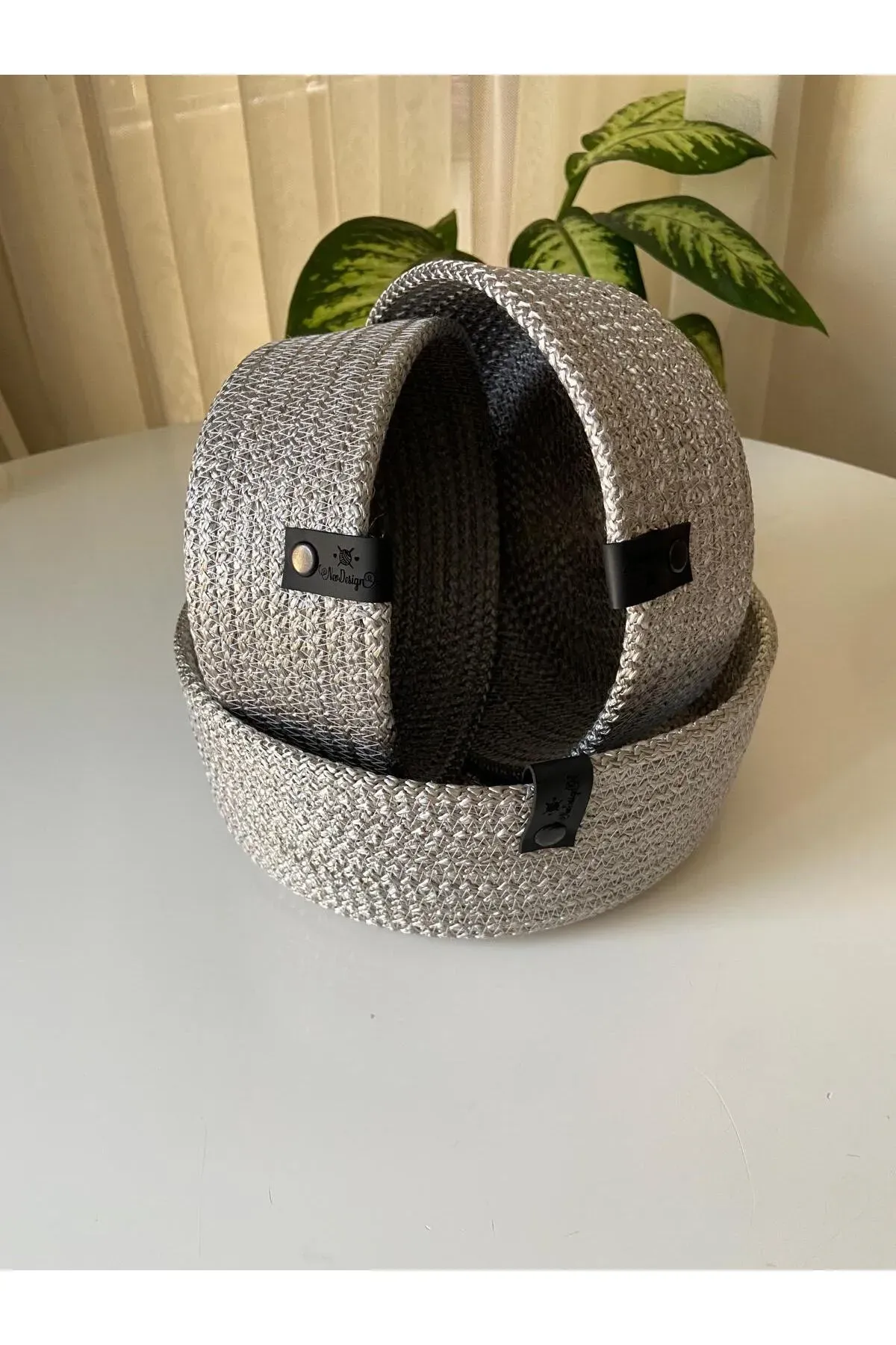 Nev Design Çok Amaçlı 3'lü Sepet, Düzenleyici, Polyester, Gri