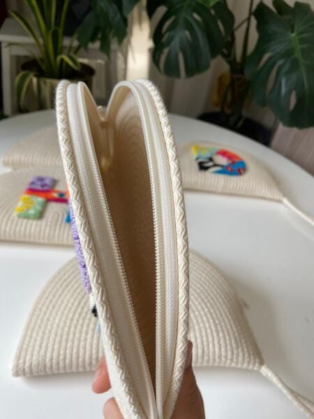 Nev Design İsme Özel Punch İşlemeli Tasarım D Clutch Çanta